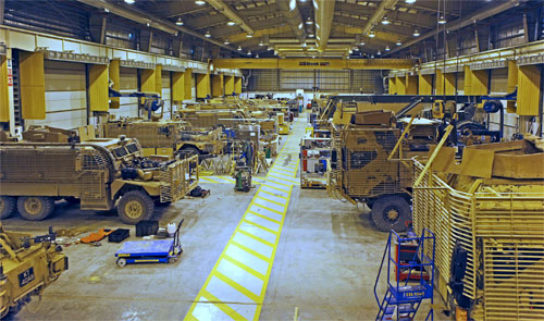 Street Crane installation at Camp Bastion in Afghanistan