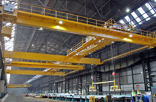 Tata’s steel distribution centre at Redcar has invested in special cranes from Street Crane Company to improve order turnaround