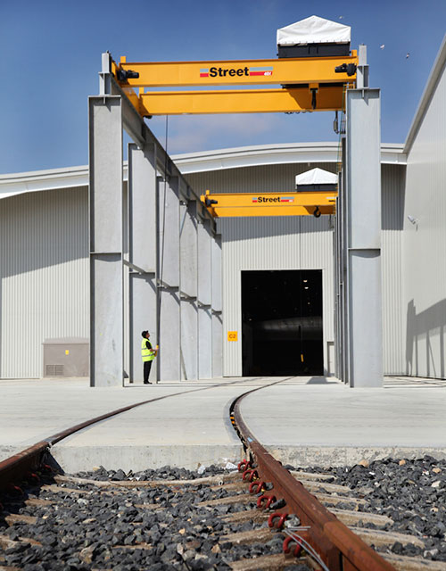 Street Crane to help build the next generation of rail vehicles for hitachi