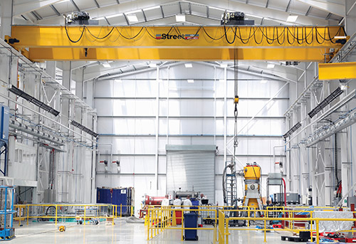 six newe overhed cranes for new production facility