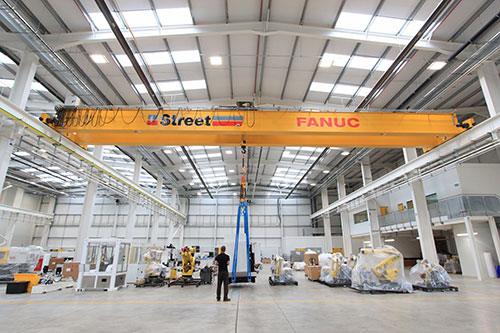street crane installed at state of the art facility